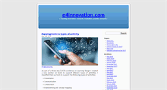 Desktop Screenshot of e4innovation.com